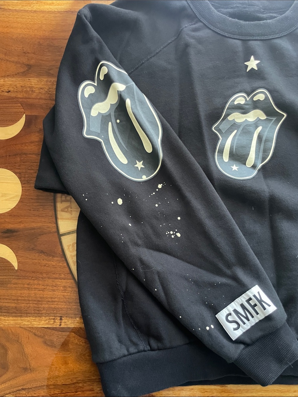 Streetwear Luxury Rare Collab SMFK x The Rolling Stones Limited Edition Crewneck